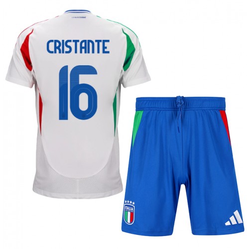 Italija Bryan Cristante #16 Gostujuci Dres za djecu EP 2024 Kratak Rukav (+ Kratke hlače)